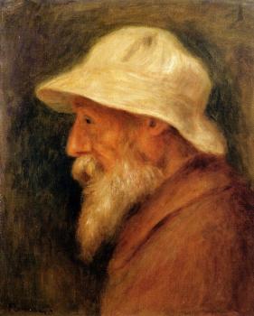 Pierre Auguste Renoir : Self Portrait with a White Hat, II